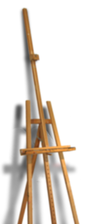 pe-ace easel on the left